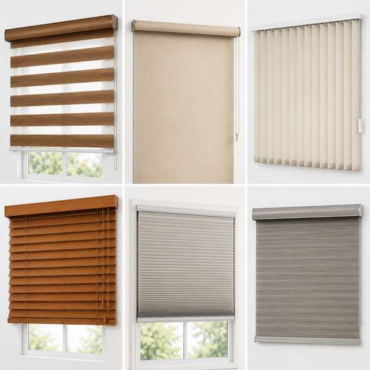 Modern custom window blinds and shades for home interiors