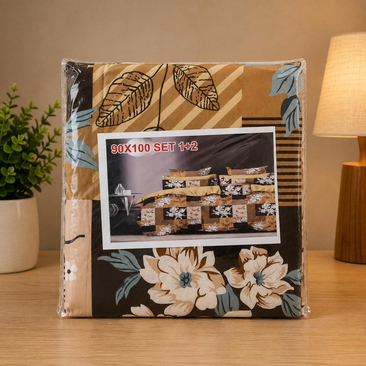 Floral Printed Double Bedsheet Set – 90×100 | Set of 2